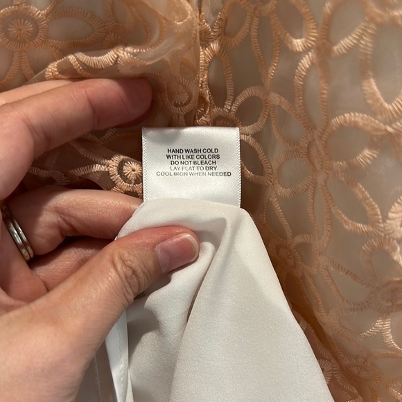 ModCloth Peach Embroidered Dress - Picture 5 of 6